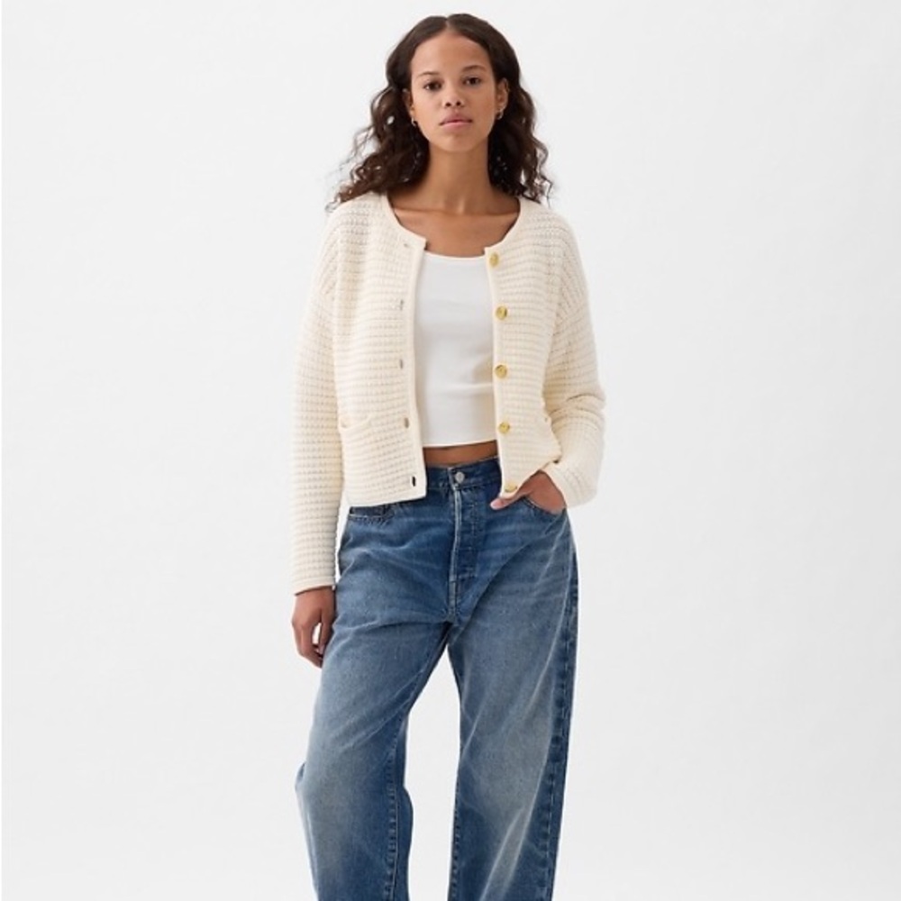 Textured Sweater Jacket - Picture 2 of 6